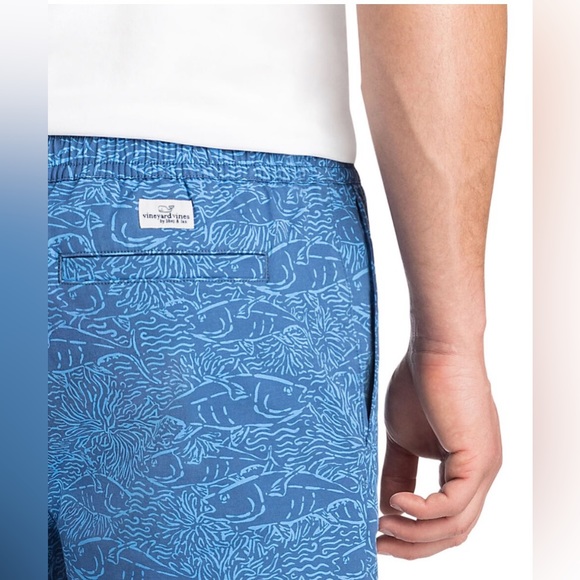 New 7 Inch Tonal Printed Jetty Shorts - Picture 3 of 5